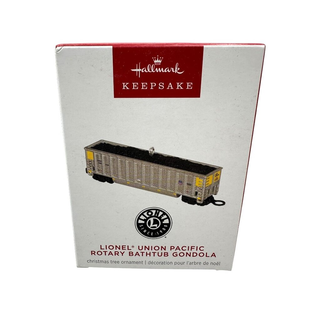 Hallmark Keepsake Lionel Union Pacific Rotary Bathtub Gondola Ornament QX7021